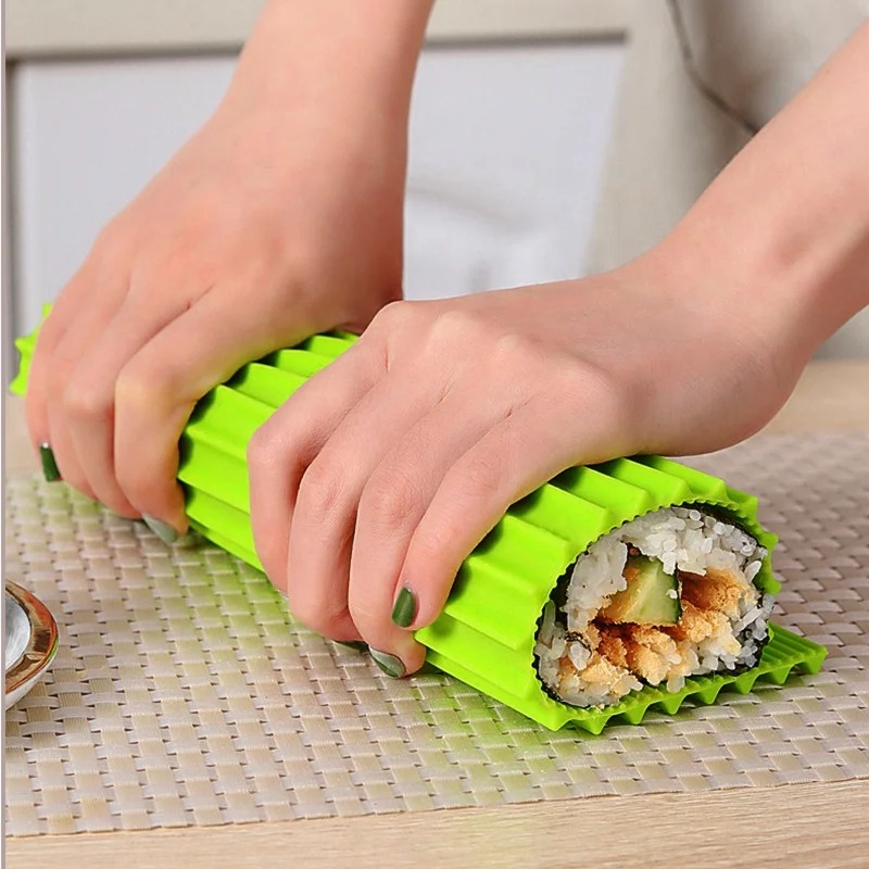 Sushi Making Kit - Rollo de mano de silicona para