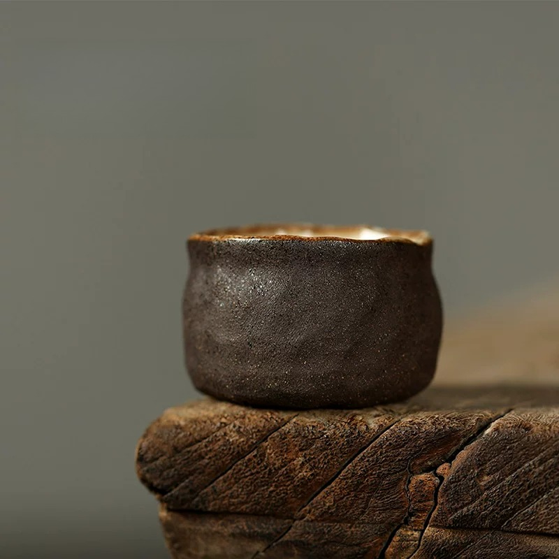 Japanese Pottery - Taza de Té de Cerámica Rústica