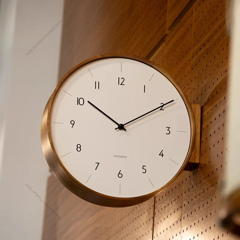 Japanese Luxury Lifestyle - Reloj de pared de madera maciza
