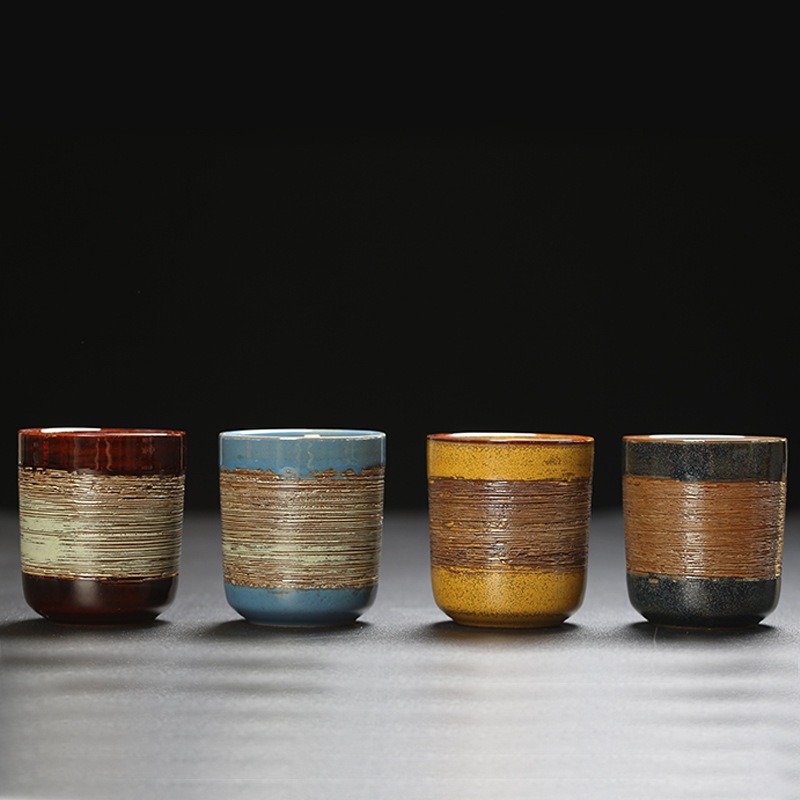Japanese Pottery - Taza de té de horno japonés,