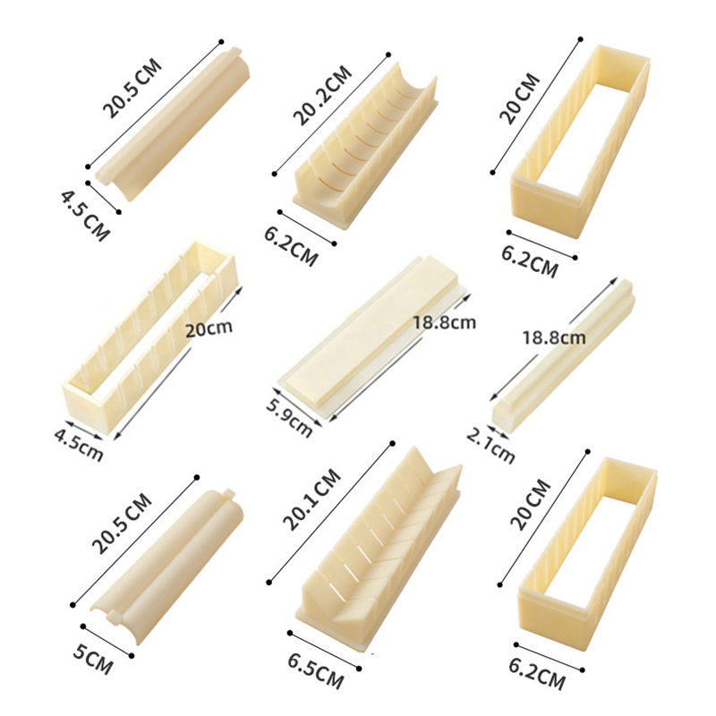 Sushi Making Kit - Juego de 3 Moldes para Hacer
