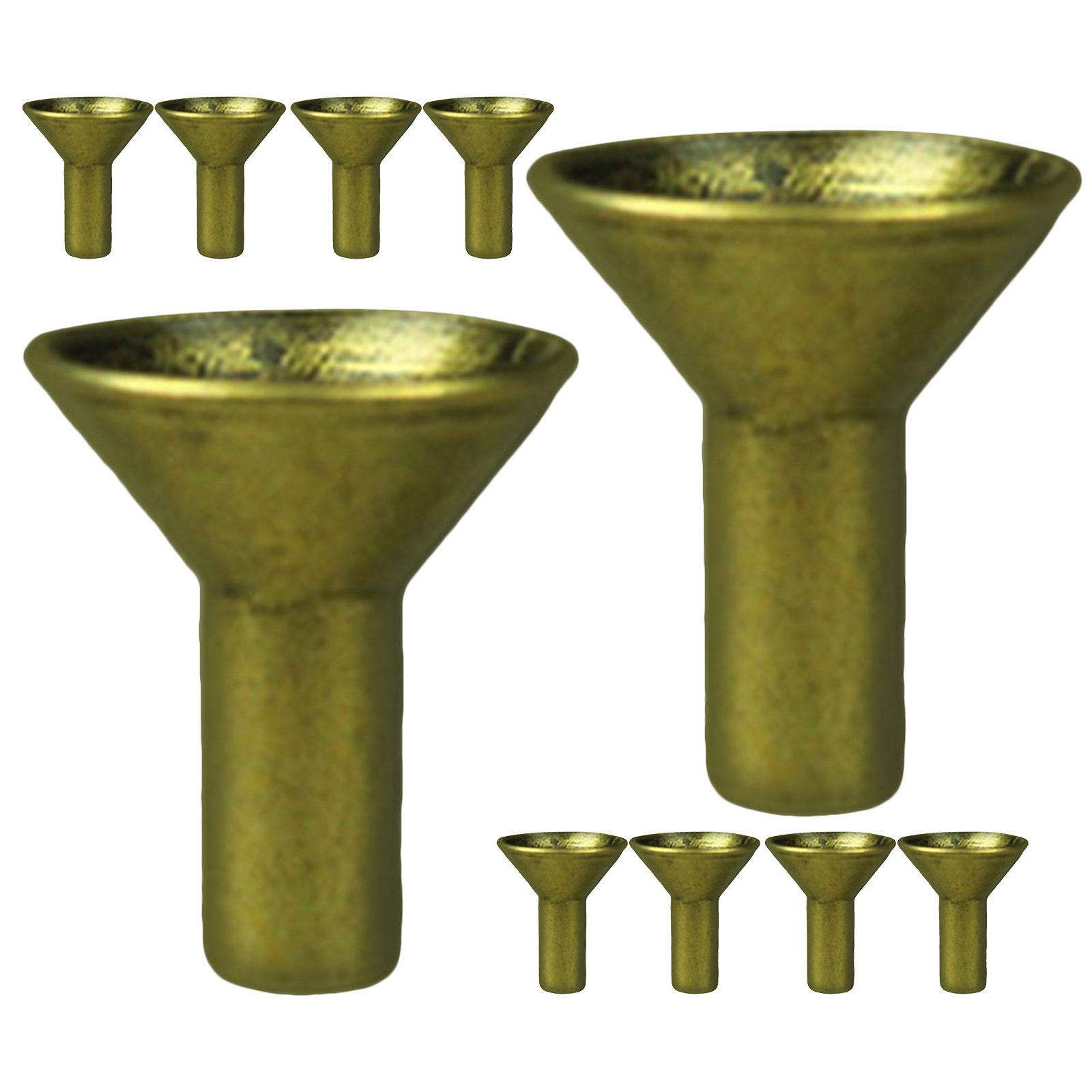 Incense Holder - 10 unidades de bandejas metálicas para