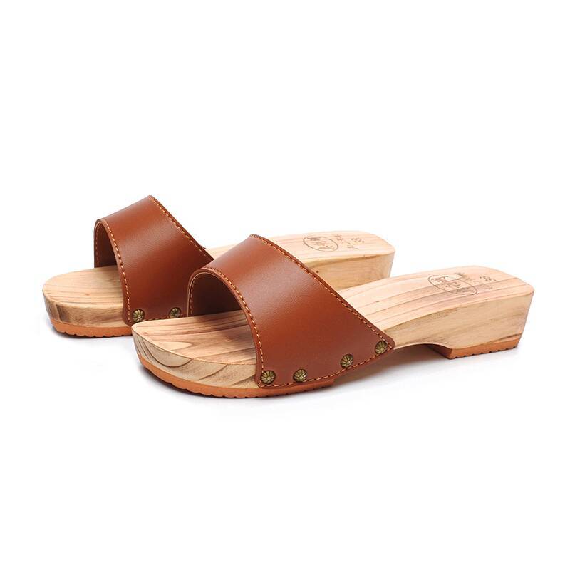 Geta Wooden Sandal - Zapatillas de madera para mujer, zuecos