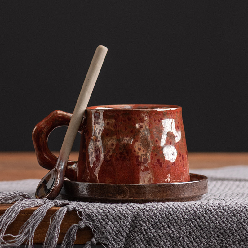 Japanese Pottery - Juego de platillo y cambio de