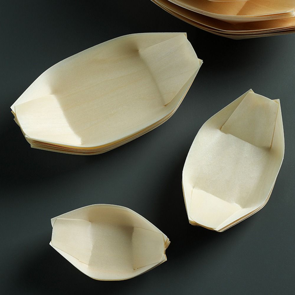 Plato de madera desechable de  - Japanese Snacks reseña y precio