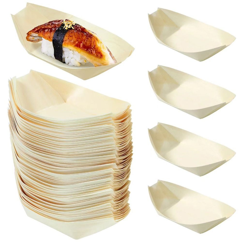 Plato de madera desechable de  - Japanese Snacks reseña y precio