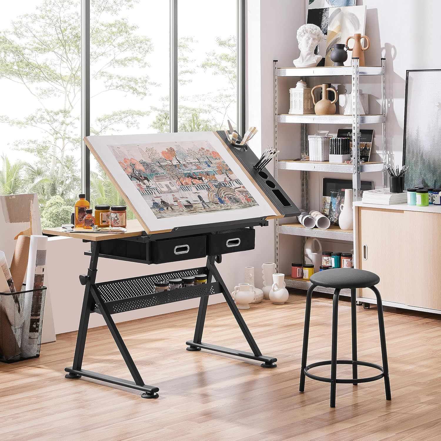 Mesa de dibujo ajustable con t - Matcha reseña y precio