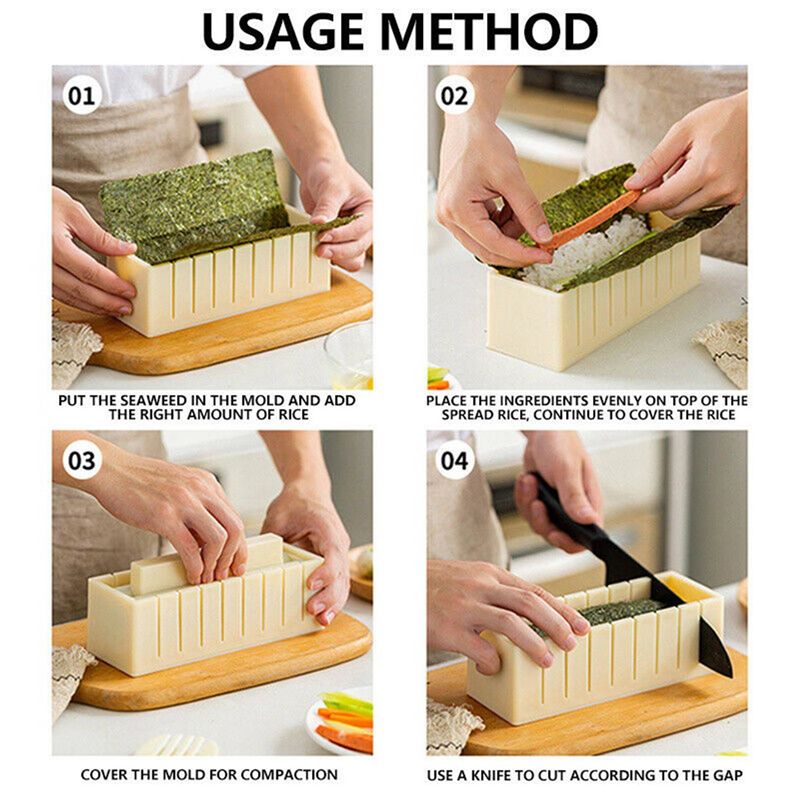 3X molde para hacer sushi, mol - Sushi Making Kit reseña y precio