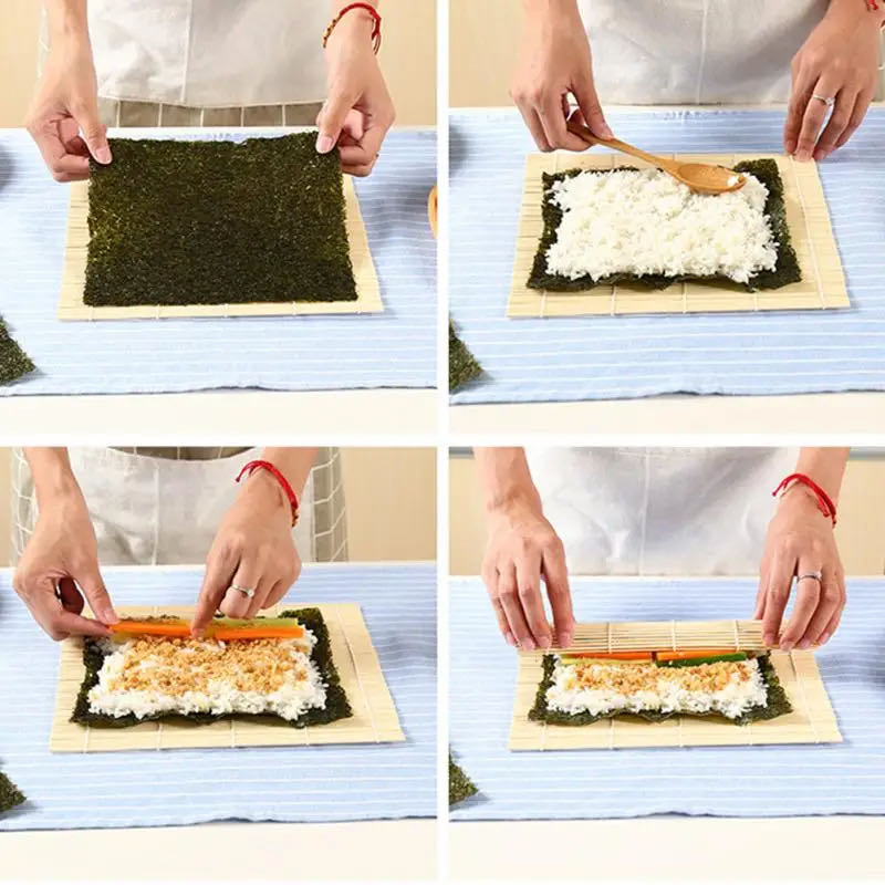 Alfombrilla enrollable de bamb - Sushi Making Kit reseña y precio