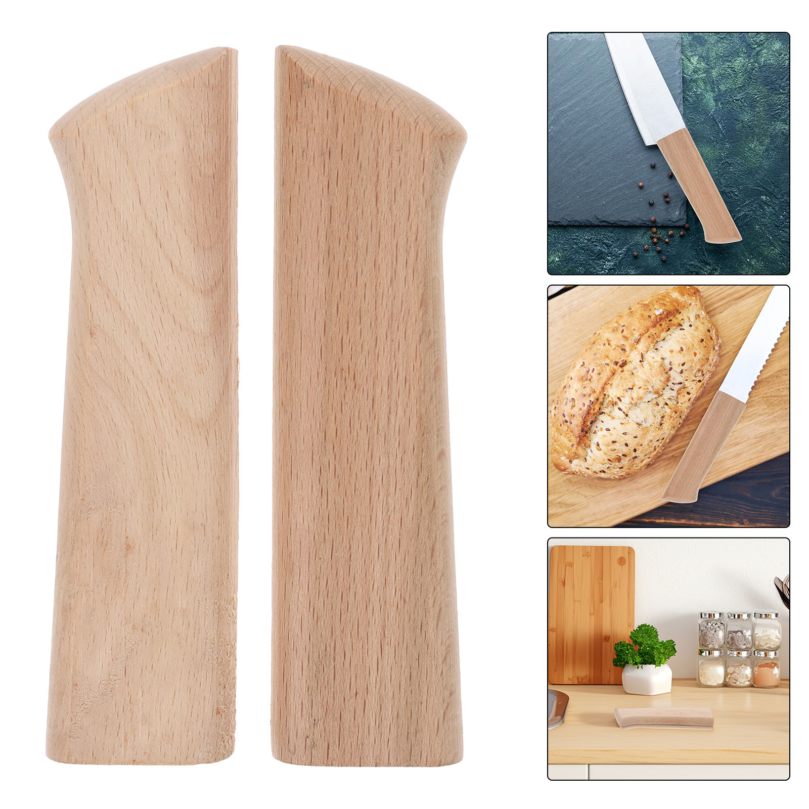 2 piezas de mangos de madera p - Japanese Knife reseña y precio