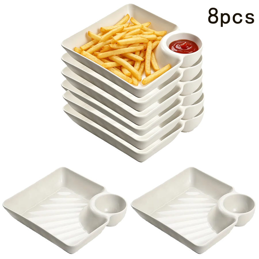 Juego de 8 Platos Cuadrados pa - Japanese Snacks reseña y precio